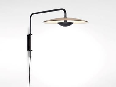 GINGER - LED metal wall lamp with laminate lampshade (Request Info).