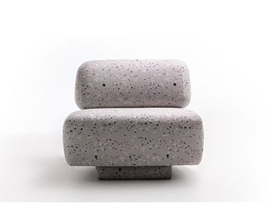 GOGAN - Fabric armchair with removable cover (Request Info).