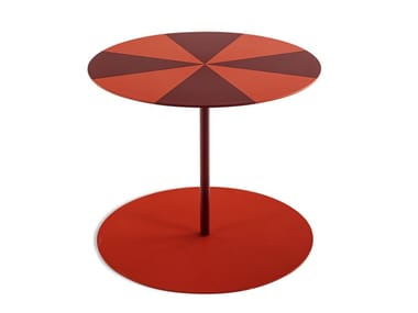 GONG CIRCUS - Detachable round plate coffee table (Request Info).
