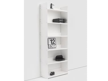 GRAN LIVORNO - Open painted metal bookcase (Request Info).