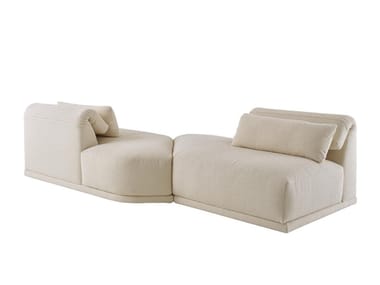 GRAND ANGLE - Modular fabric sofa with headrest (Request Info).