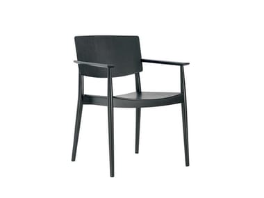 HAPPY SO0375 - Wooden chair with armrests (Request Info).