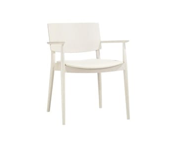 HAPPY SO0378 - Wooden chair with integrated cushion (Request Info).