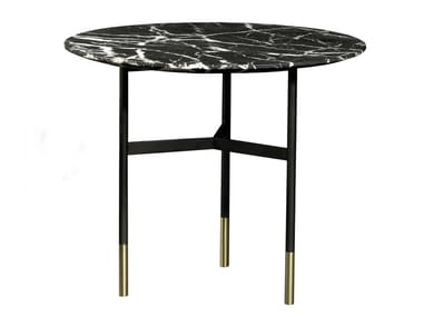HARRI - Round Nero Marquina marble coffee table (Request Info).