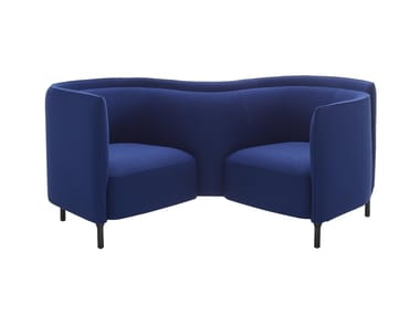 HEMICYCLE - Vis ? vis fabric sofa (Request Info).