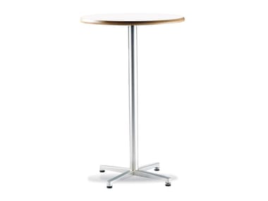TWIN - Round high table with 4-star base (Request Info).