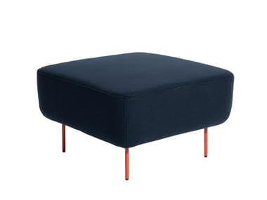 HOFF - Upholstered square fabric pouf (Request Info).