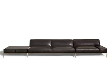 HORIZONTAL SOFA ?DITION - Sectional modular leather sofa (Request Info).