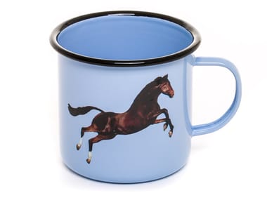 HORSE - Enamelled metal mug (Request Info).