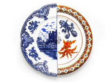 HYBRID ISAURA - Round porcelain dinner plate (Request Info).