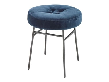 ILOT - Low upholstered fabric stool (Request Info).