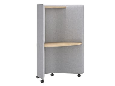 IN OUT OFFICE ME2259 - Workstation desk with sound absorbing screens with casters (Request Info).