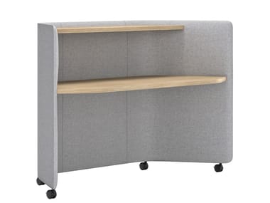 IN OUT OFFICE ME2260 - Workstation desk with sound absorbing screens with casters (Request Info).
