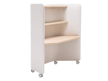 IN OUT OFFICE ME2261 - Workstation desk with sound absorbing screens with casters (Request Info).