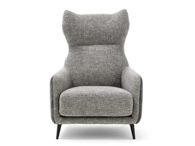 DUFFL? - Wing fabric armchair with armrests (Request Info).
