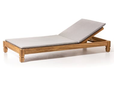 JEKO 81 - Reclaimed wood and fabric sun lounger (Request Info).