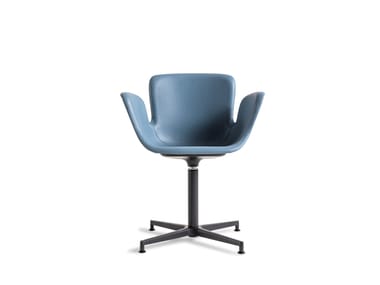 JULI SOFT - Easy chair with 4-spoke base with armrests (Request Info).