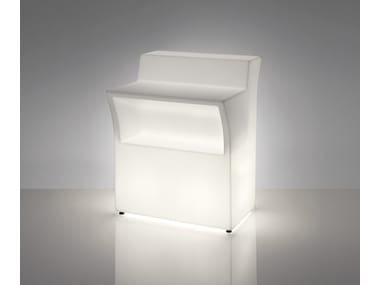 JUMBO BAR - Illuminated outdoor polyethylene bar counter (Request Info).