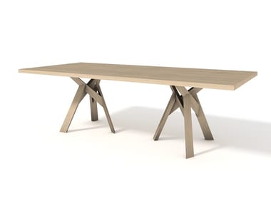 JUNGLE - Rectangular oak table (Request Info).