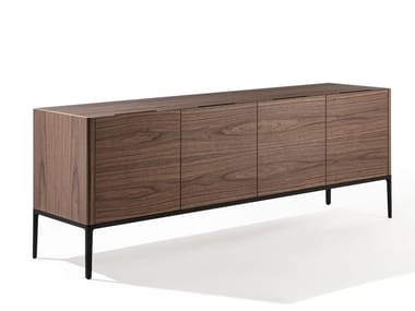 KANTO - Canaletta walnut sideboard with doors (Request Info).
