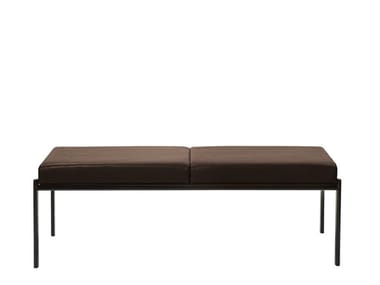 KIKI - Upholstered leather bench (Request Info).