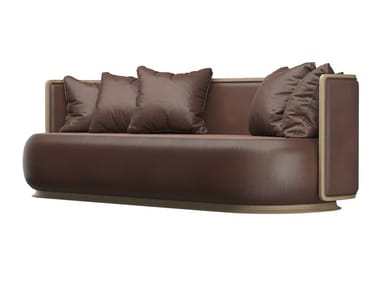 KIR ROYAL - 2 seater leather sofa by Fratelli Boffi