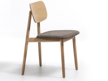 KLARA - Solid wood chair with integrated cushion (Request Info).