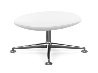 KN03 - Leather footstool with 4-spoke base (quotation inquiry).