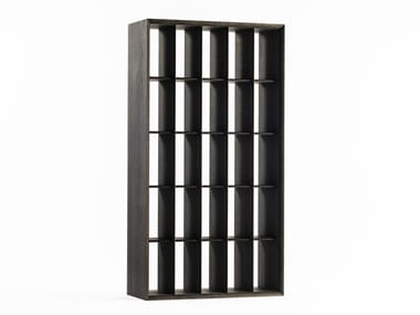 KOMOREBI - Open double-sided oak bookcase (Request Info).