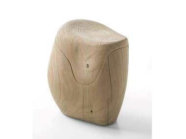 KURA - Low solid wood stool (Request Info).