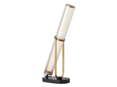 LA LAMPE FRECHIN - LED glass, aluminium and marble table lamp (Request Info).