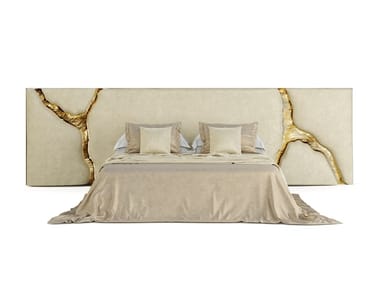 LAPIAZ WHITE - Upholstered velvet headboard (Request Info).