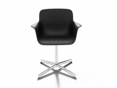LAVENHAM EXECUTIVE - Polyurethane chair with 4-spoke base with armrests (Request Info).