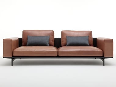 ROLF BENZ 535 LIV - Leather sofa (Request Info).