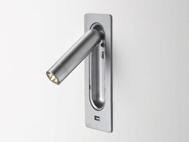 LEDTUBE USB - LED aluminium reading lamp with USB (Request Info).