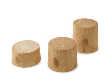 LEGNO VIVO - Round cedarwood coffee table (Request Info).