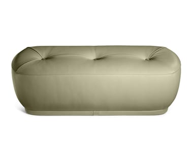 LEPLI' - Upholstered leather bench (Request Info).