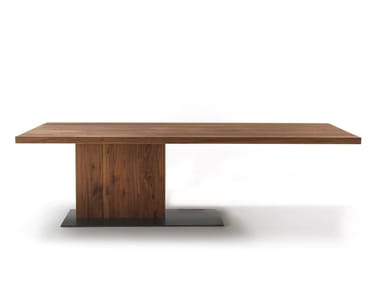 LIAM WOOD - Rectangular solid wood dining table (Request Info).