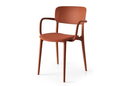 LIBERTY SOFT - Stackable chair with armrests (Request Info).