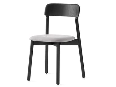 LINA - Solid wood chair with integrated cushion (Request Info).