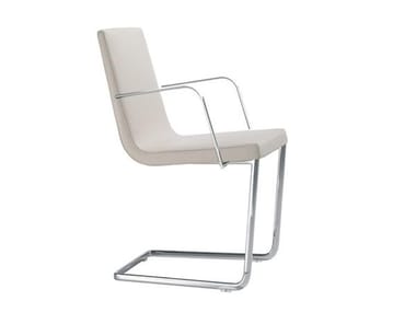 LINEAL COMFORT SO0568 - Cantilever upholstered chair with armrests (Request Info).