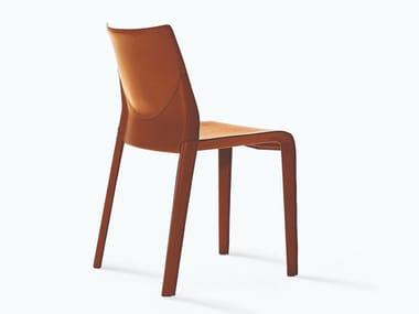 LISBONA - Tanned leather chair (Request Info).