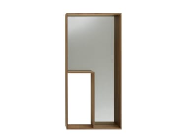 LORETA - Rectangular wall-mounted MDF mirror with shelf (Request Info).