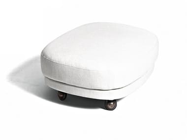 LOUISIANA - Upholstered pouf with castors (Request Info).