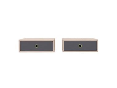 LUCE - Kids' bedside table with drawers by Nidi