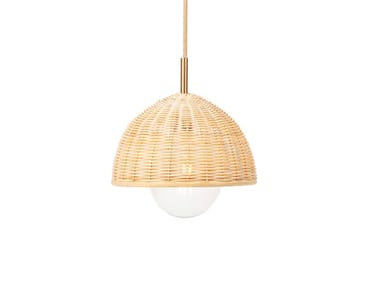 LUNA - LED rattan pendant lamp.