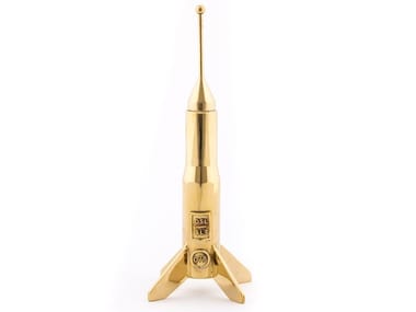 LUNAR HARD ROCKET - Brass candle holder (Request Info).