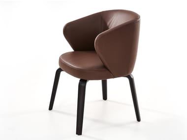 MUDI - Leather chair with armrests (Request Info).