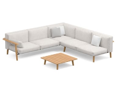 MAMBO LOUNGE - Corner sectional fabric garden sofa (Request Info).