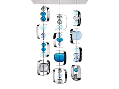 MANHATTAN - Venetian crystal pendant lamp (Request Info).